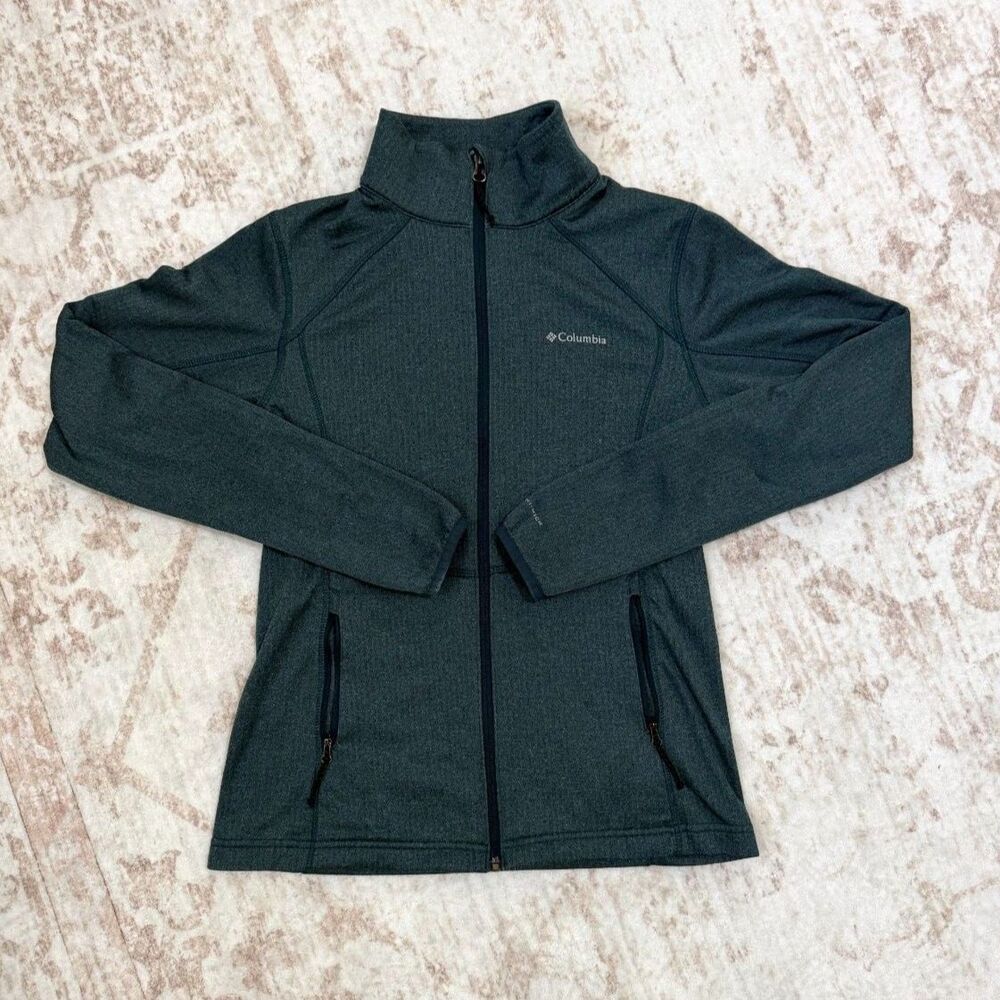 Columbia Omni-Wick Deep Teal Full Zip Fleece Jacket Women's XS